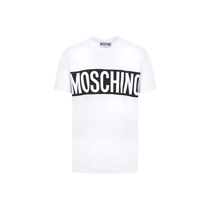MOSCHINO Белая Мужская T-Рубашка