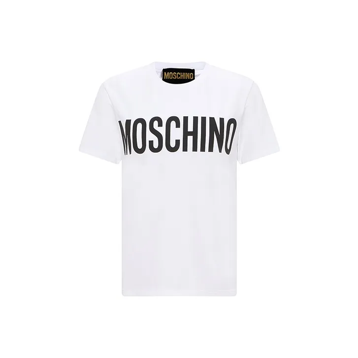 MOSCHINO Logo Printed Crewneck T Shirt
