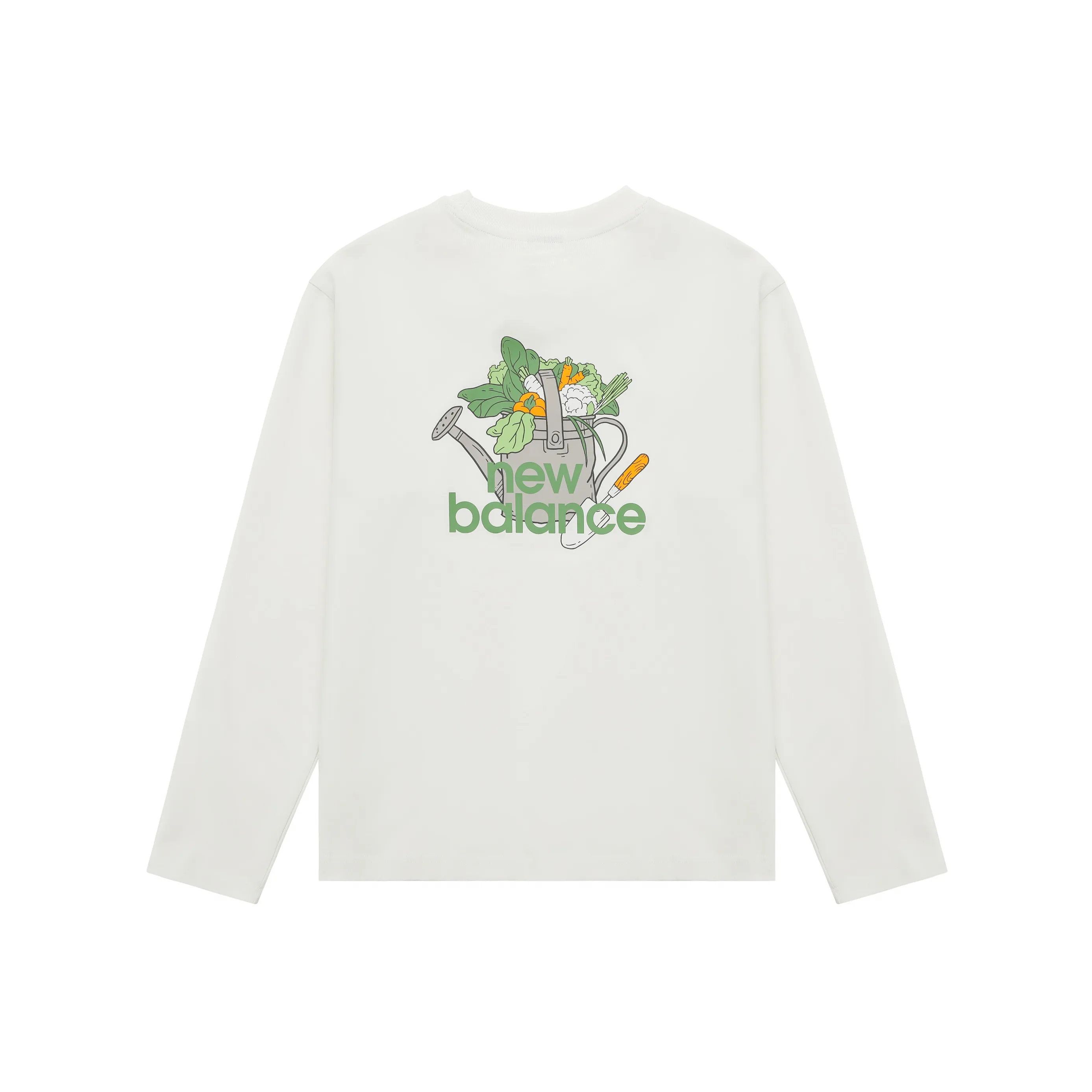 New Balance Drop Shoulder Sleeve T Shirt Unisex White