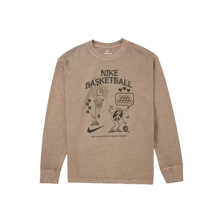 Nike T Shirts Men's Brown