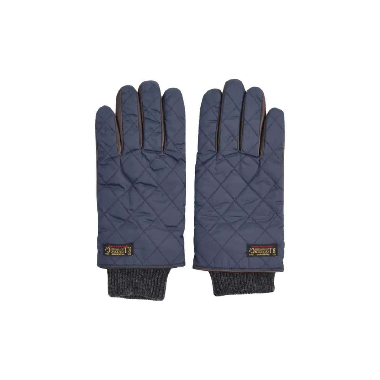 Polo Ralph Lauren Polyester Sheepskin Gloves Unisex Blue
