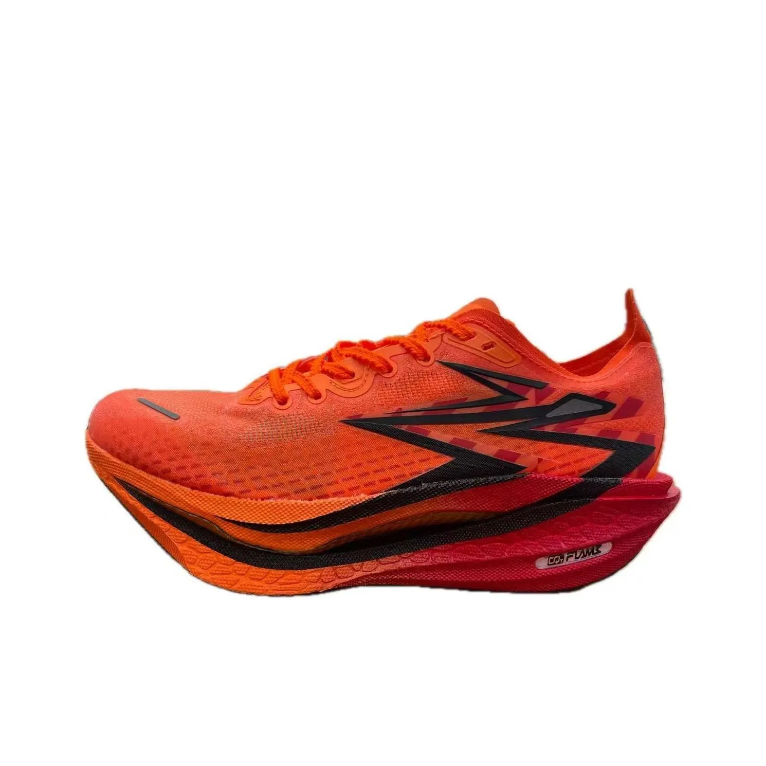 361° Flame 4 Anti Slip Wear Resistant Low Top Casual Running Shoes Men's Orange Red