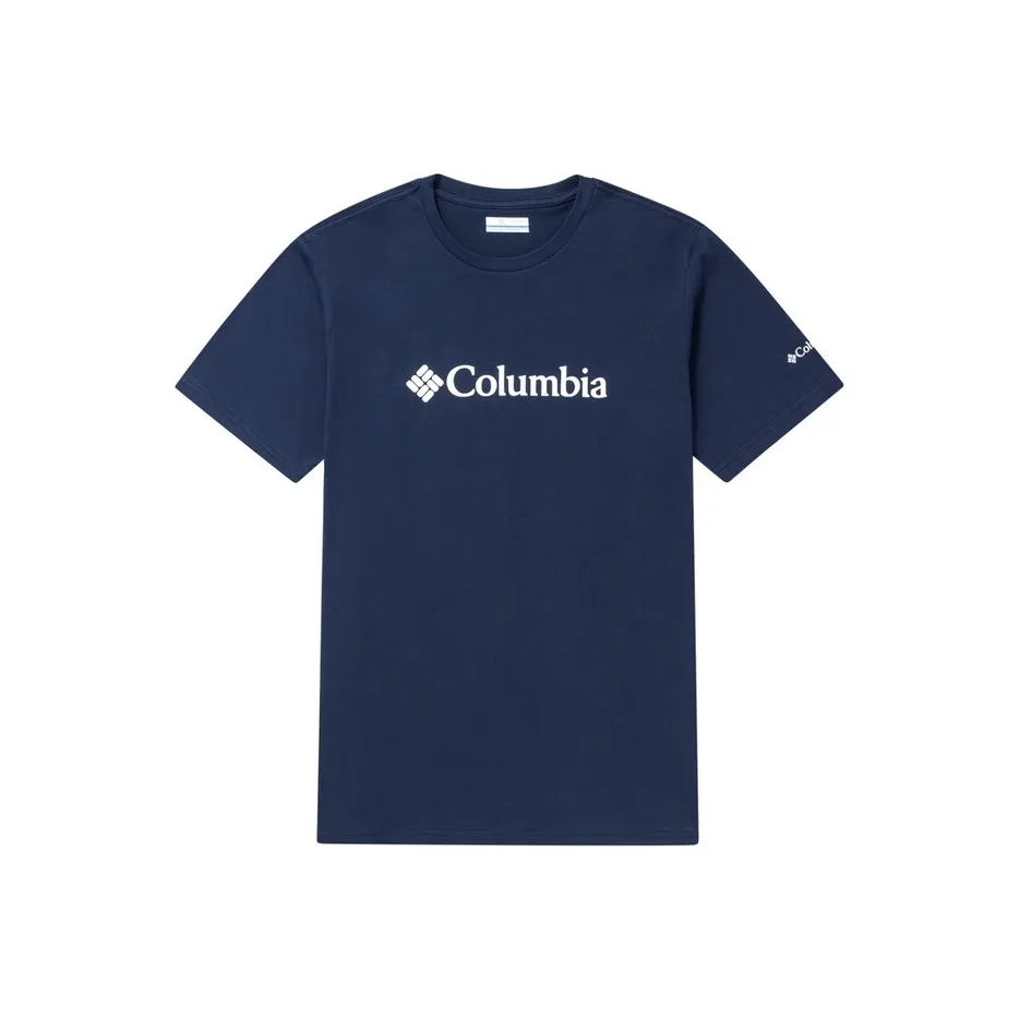 Коллаборация Columbia Синий Мужской T-Рубашки