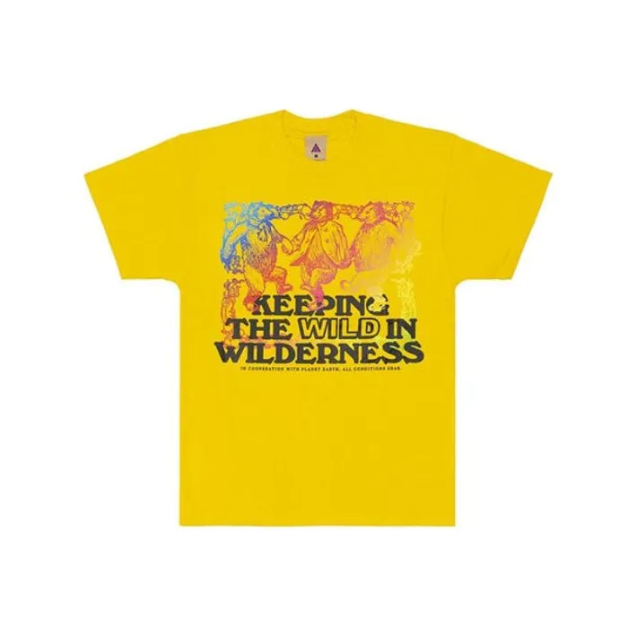 Nike ACG Alphabet Printing Athleisure Casual Sports T-shirt Yellow