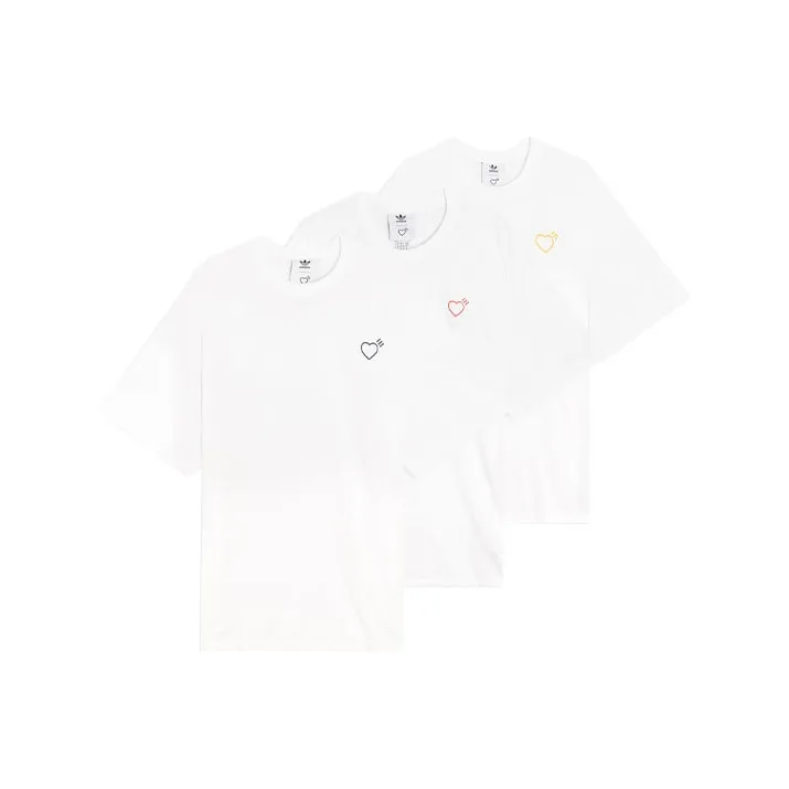 Adidas Originals x HUMAN MADE T-Shirt Мужской 3 Pack Белый