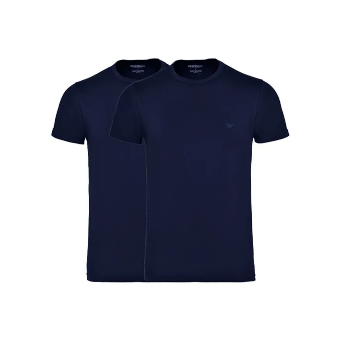 EMPORIO ARMANI Рубашка Мужская 2 Пачка Темно-Синий