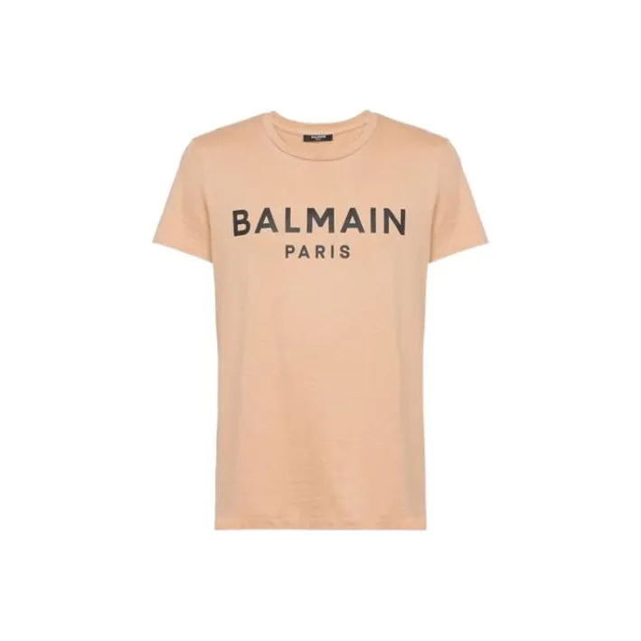 BALMAIN T Shirts Men's Light Umber
