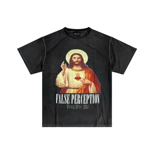 False Perception Черная Унисекс Футболка