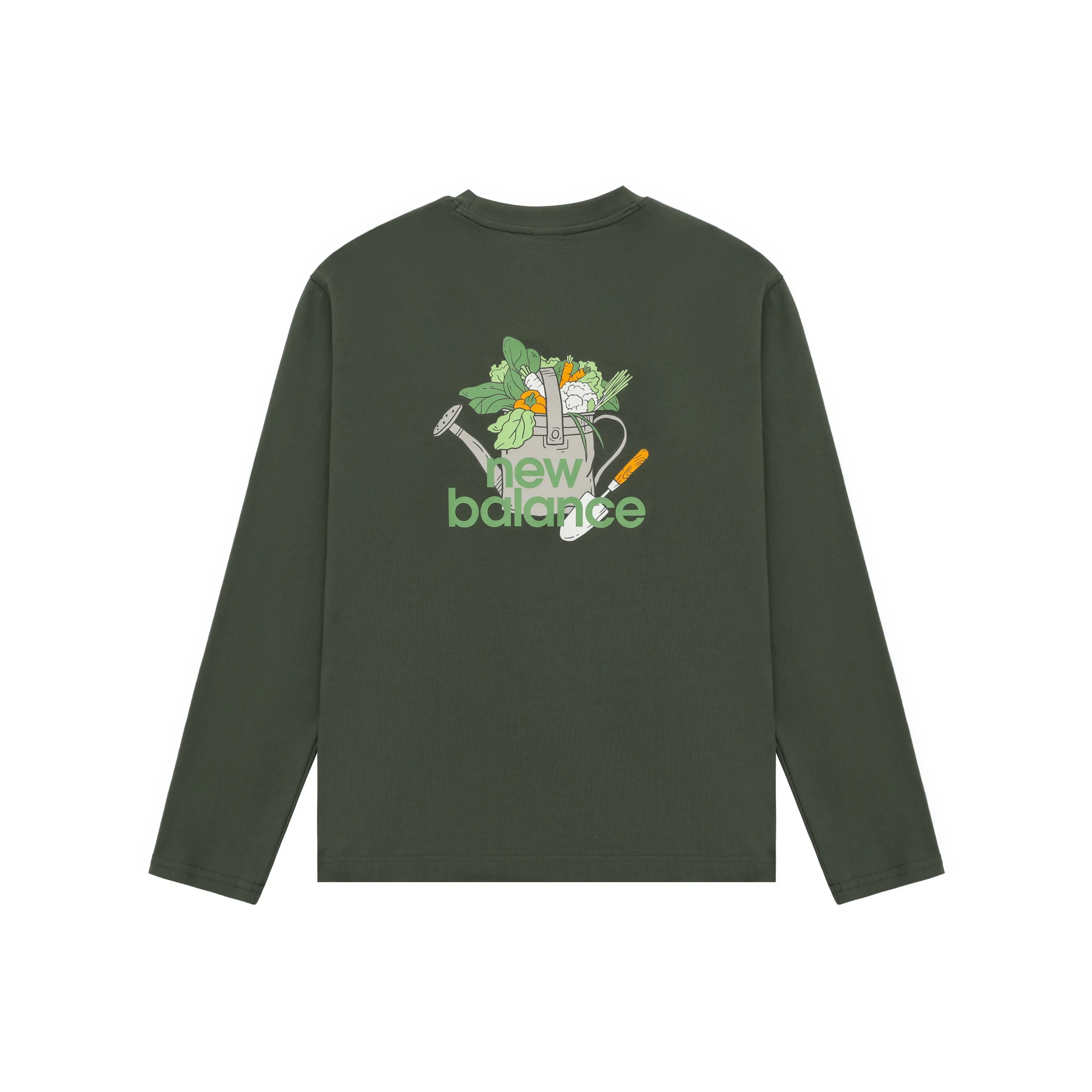 New Balance Drop Shoulder Sleeve T Shirt Men's Army Green