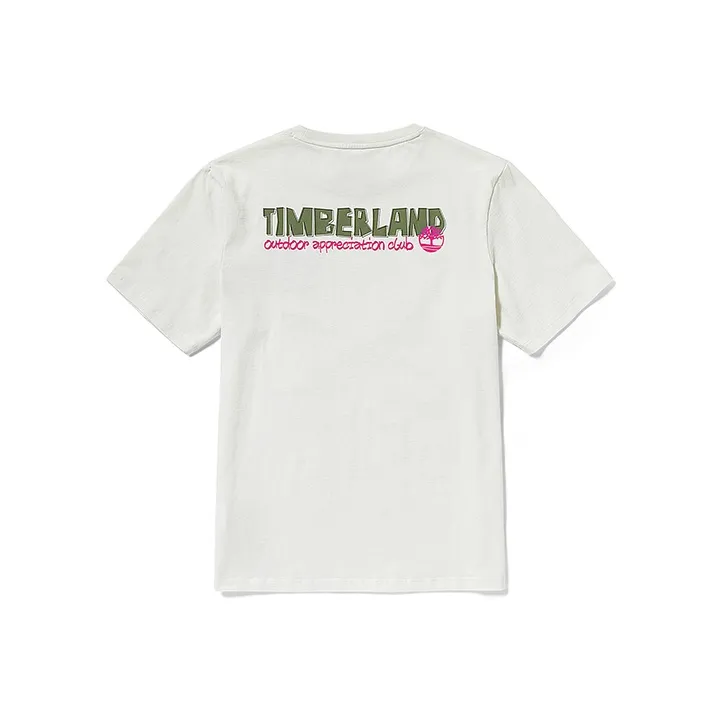 Timberland T-Shirt Мужская Винтажная Белая