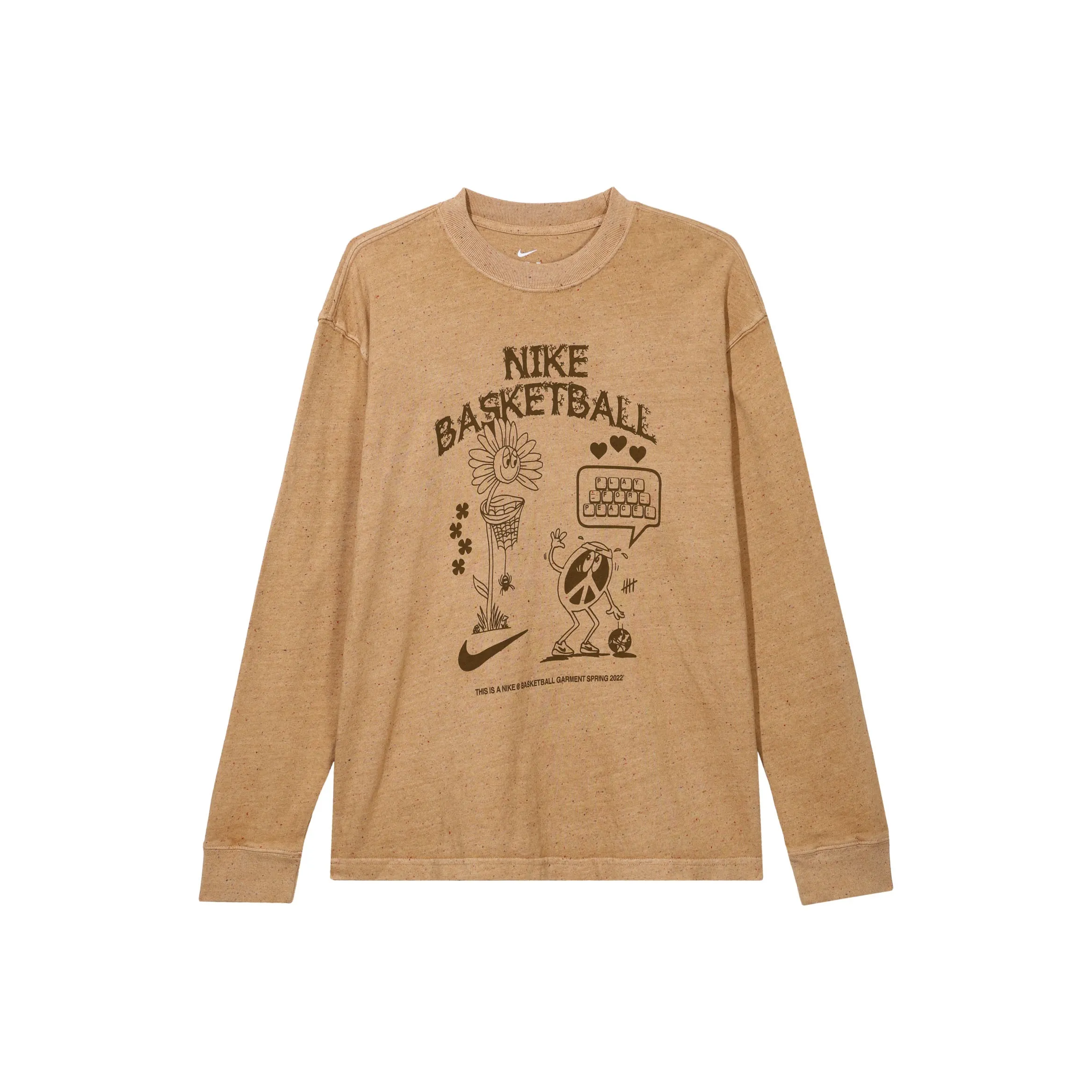 Nike T Shirts Men's Yukon Brown