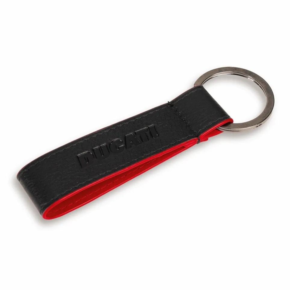 DUCATI Cow Leather Keychains Unisex