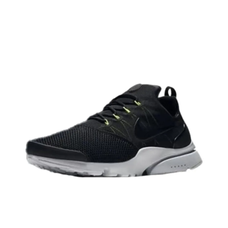 nike Presto Fly Slip Resistant Abrasion Resistant Низкий Топ Повседневная обувь Мужская Черная