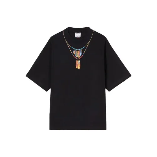 marcelo burlon Черная Мужская Рубашка