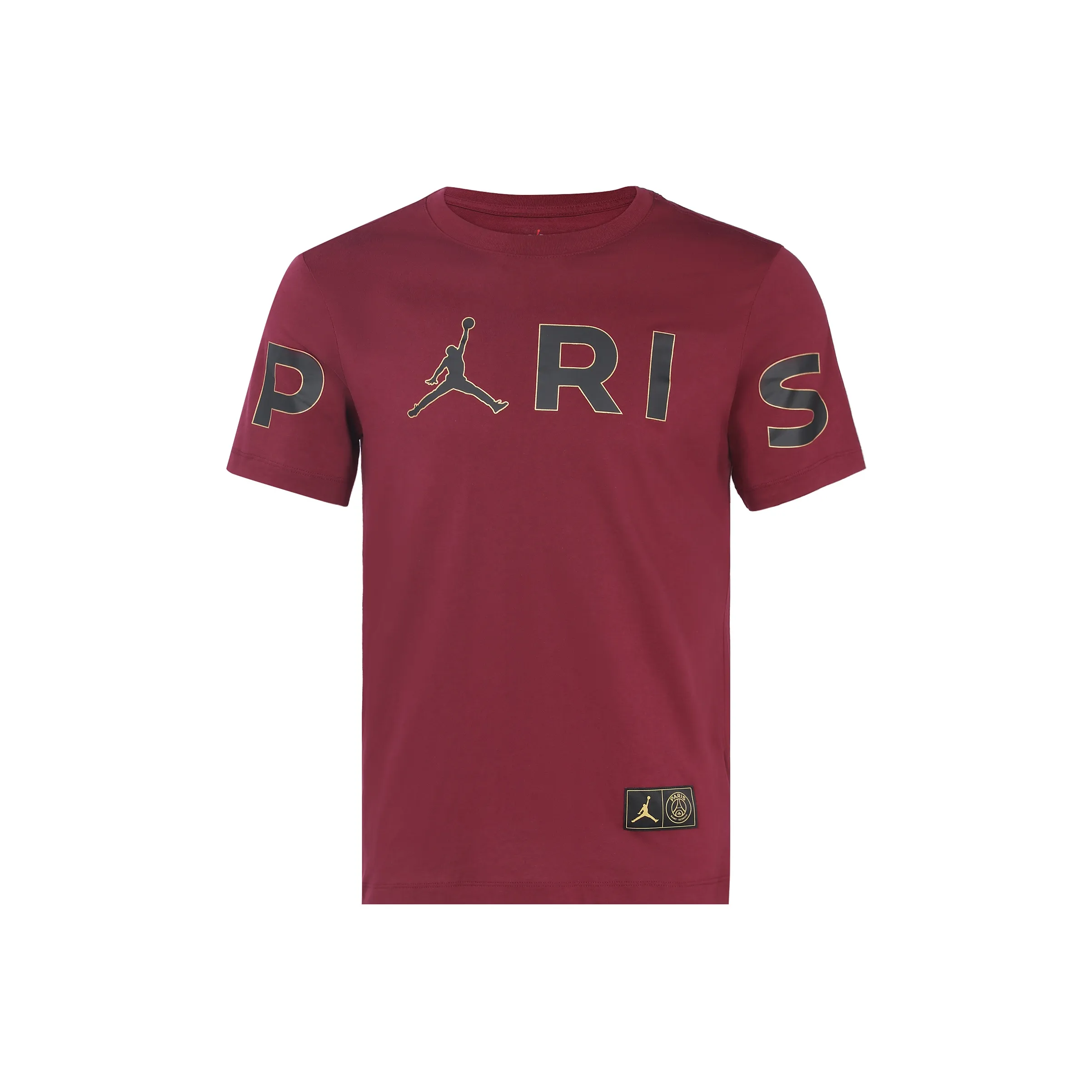 Jordan T Shirts Men's Bordeaux Burgundy