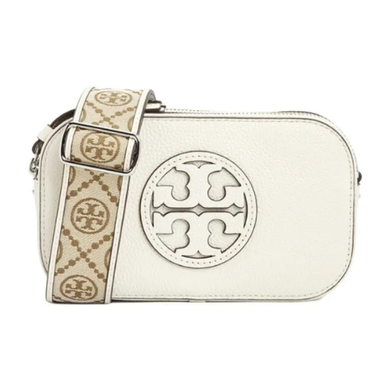 TORY BURCH Miller Кожа Сумка через плечо Сумка на плечо Мини Женская Айвори
