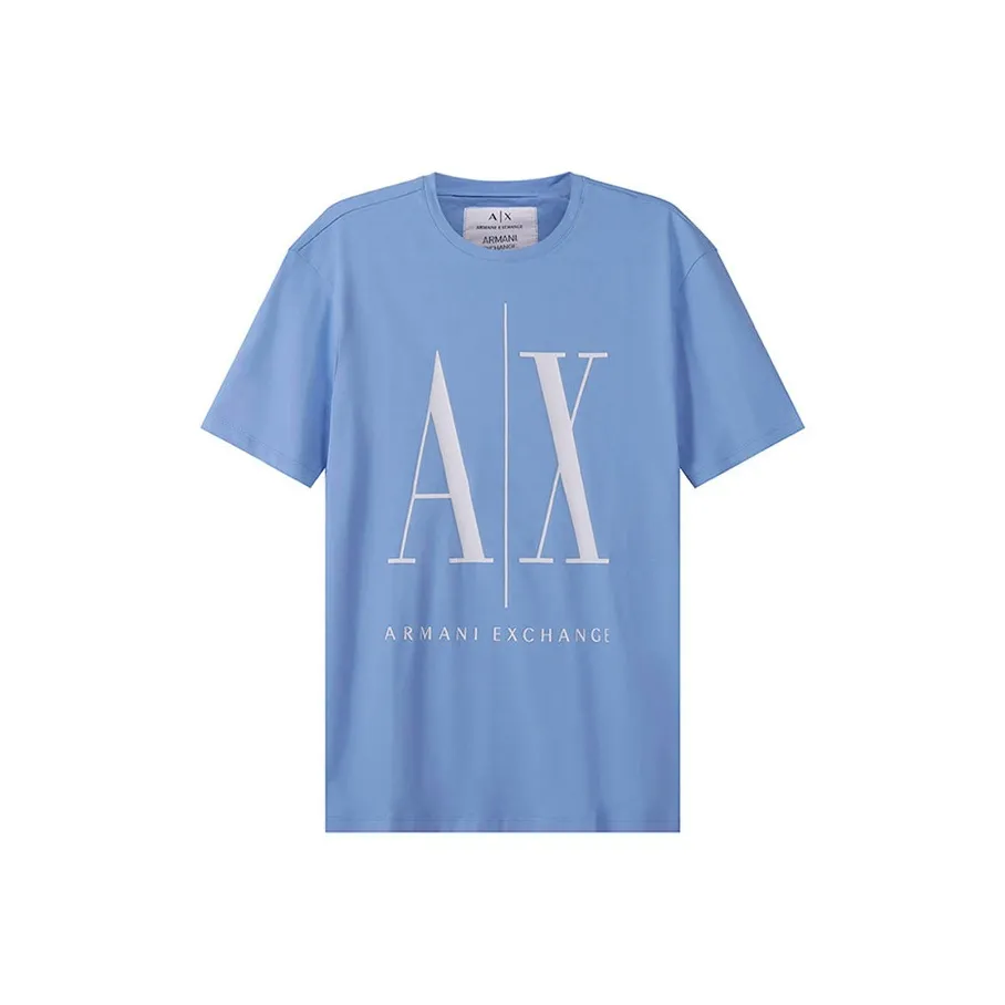 ARMANI EXCHANGE T Shirts Men Light Blue