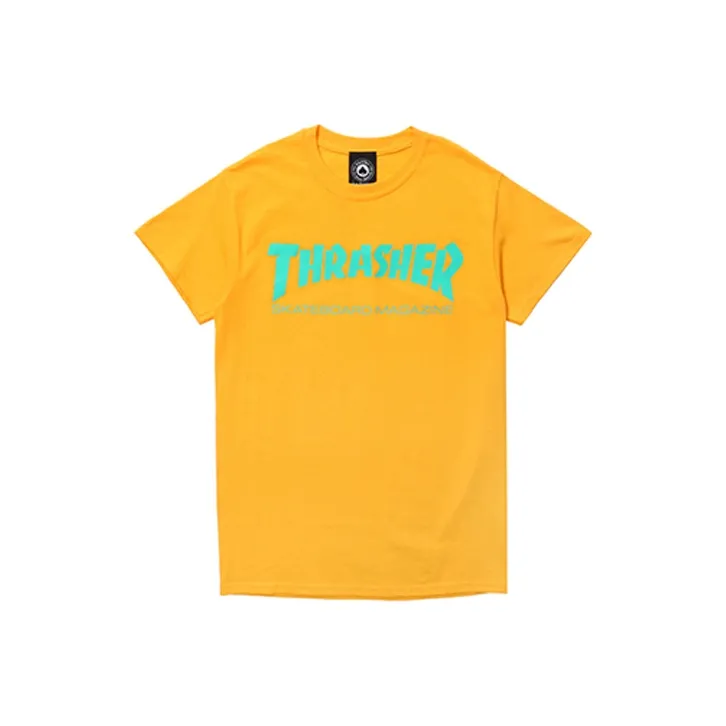 Thrasher T-Shirt US Version Unisex Yellow Трашер Т-Ширт Американская Версия Унисекс Желтый