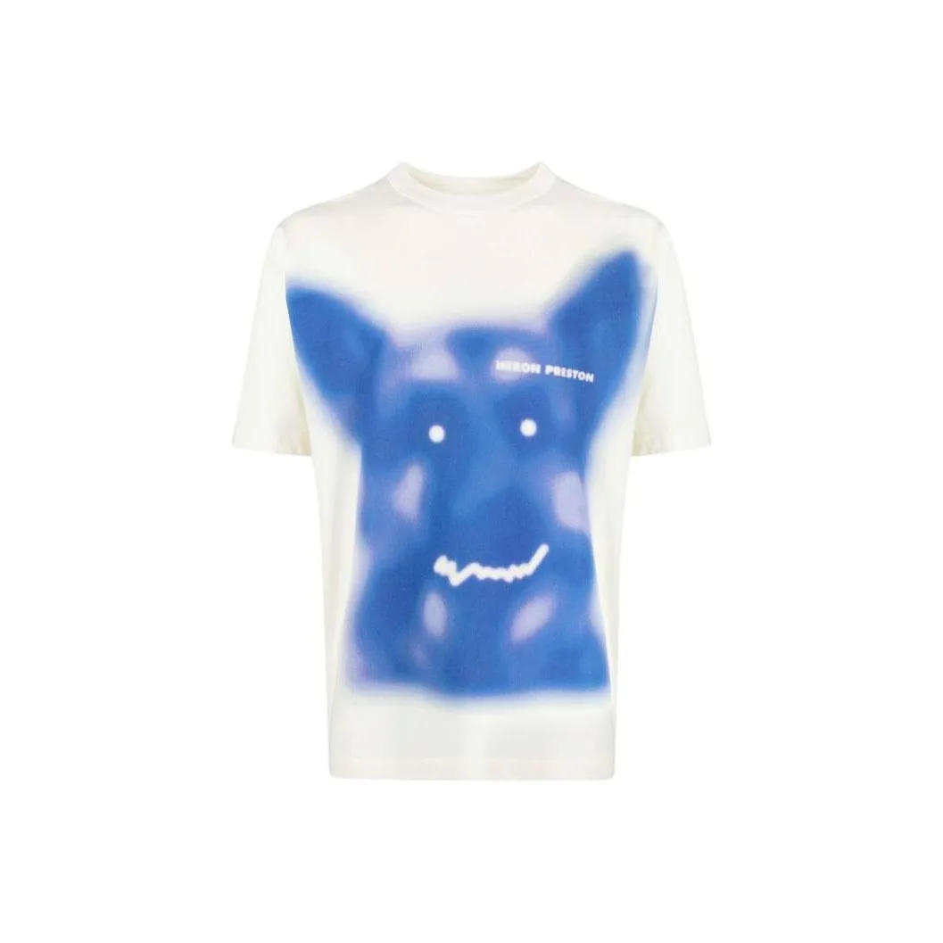 HERON PRESTON Graphic Printed Crewneck T Shirt