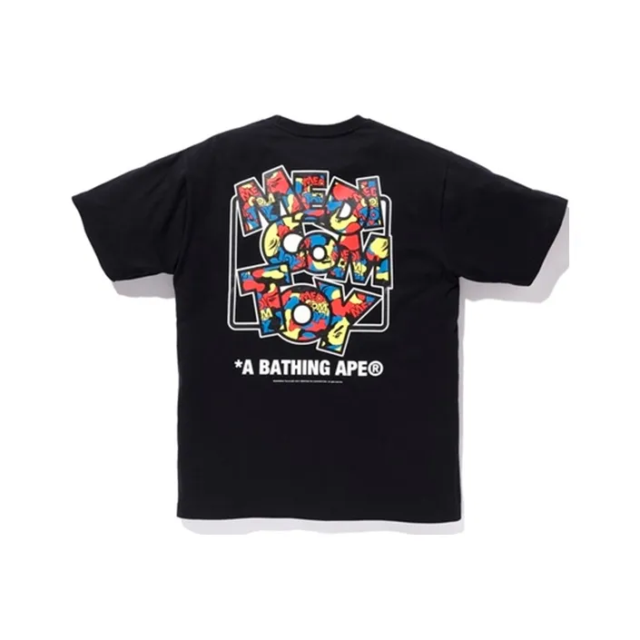 A BATHING APE x Medicom Toy BAPE совместная рубашка унисекс черного цвета