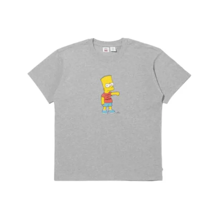 The Simpsons X Levis T Shirts Men Gray