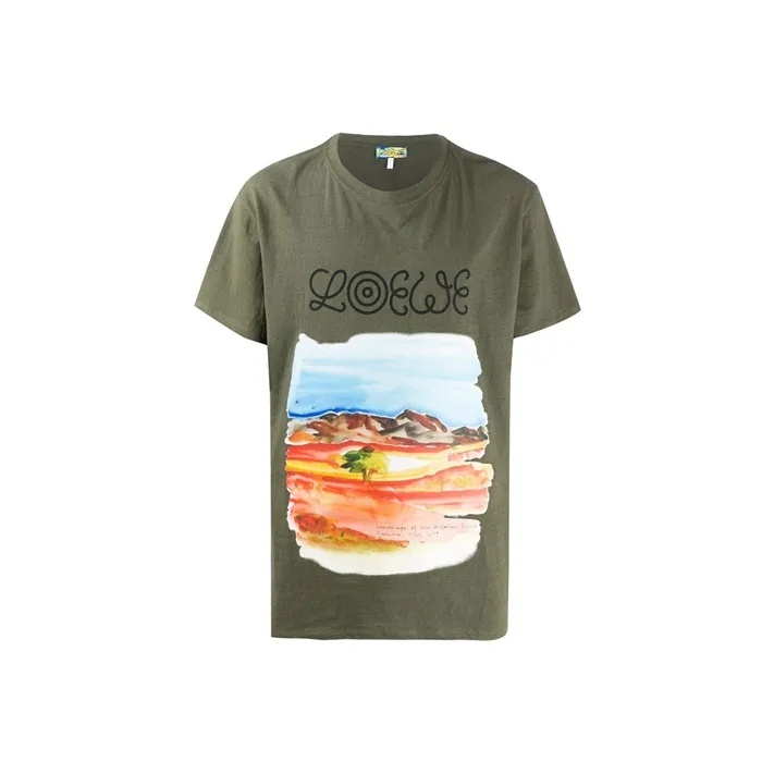 LOEWE T Shirts Men's Green