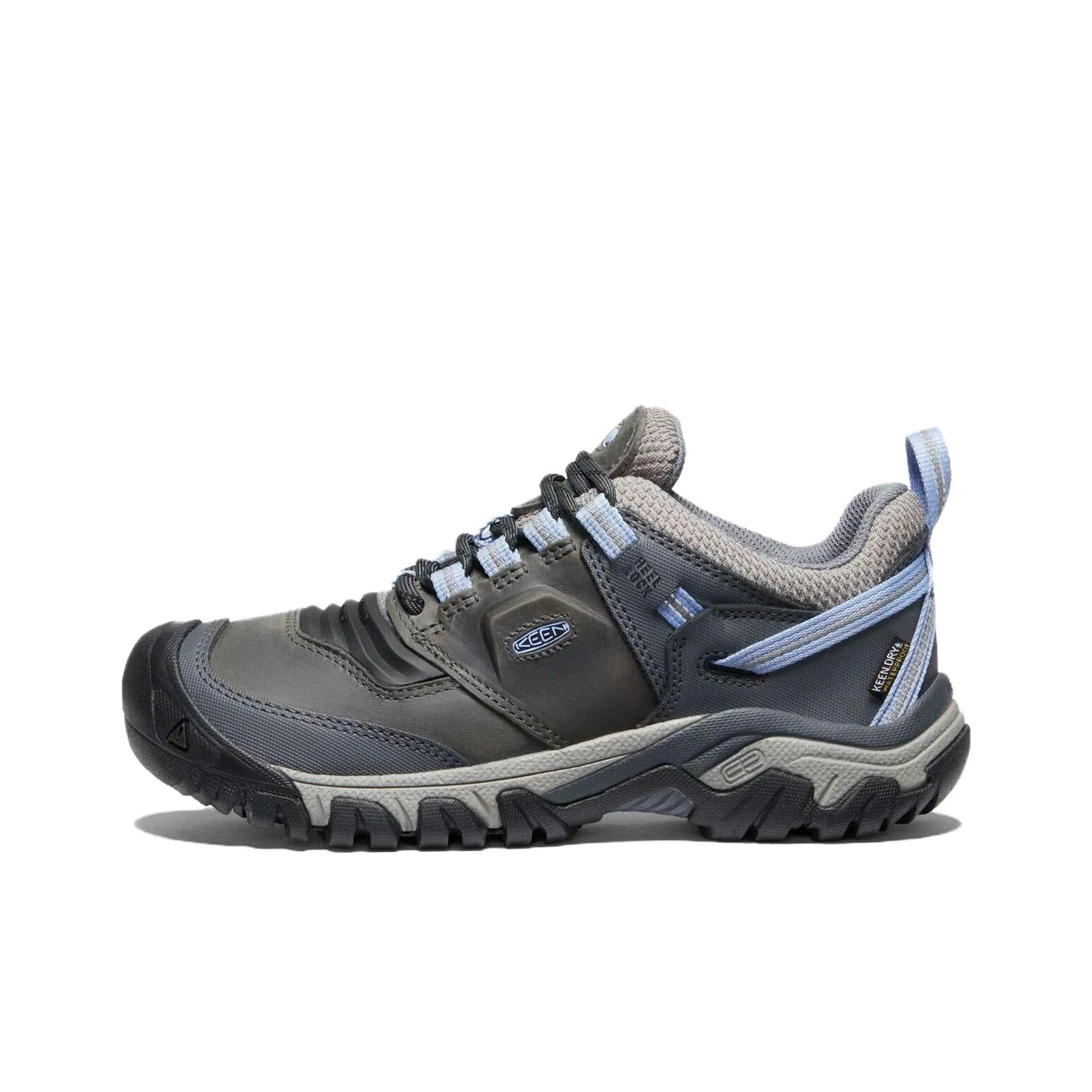 KEEN Ridge Fle Cushioning Wear-Resistant Low-Top Outdoor Shoes Women's Steel Gray