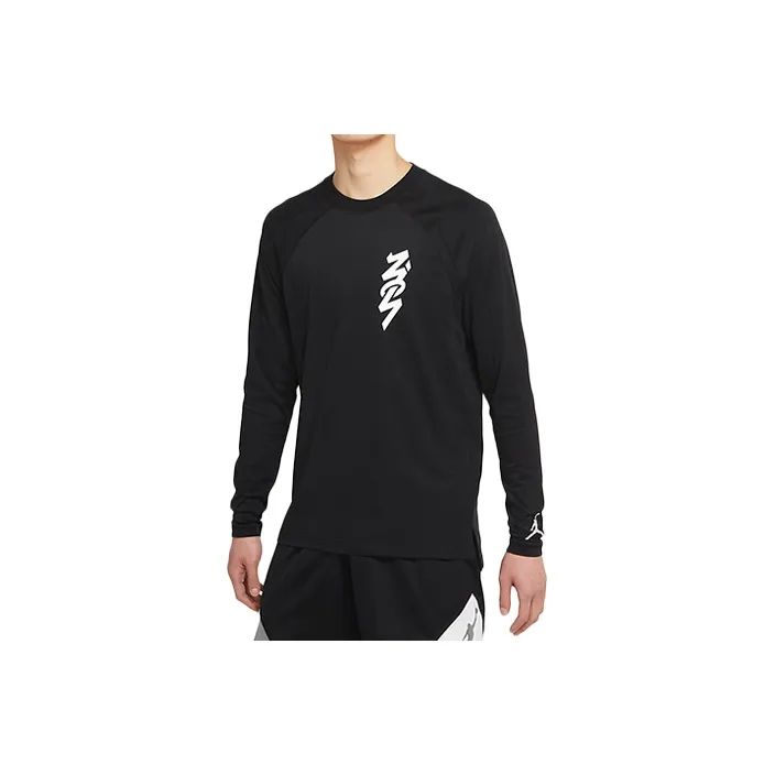 JORDAN ZION SHOOTING SHIRT Черная мужская футболка T-рубашка