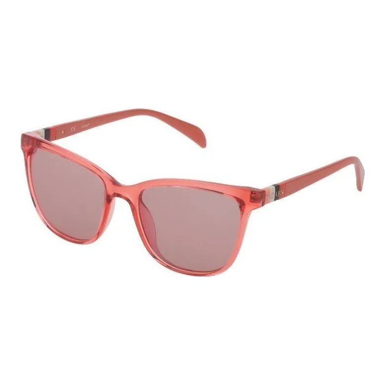 TAOSIXIONG Injection Molded Square Sunglasses Women's Orange