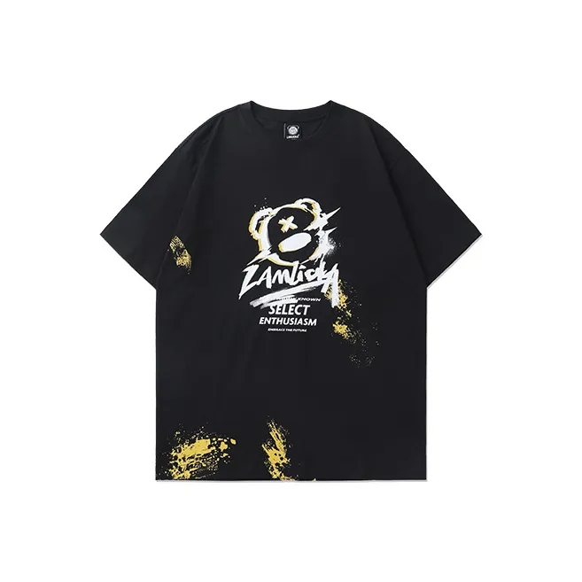 LAMLICKA Черная унисекс футболка