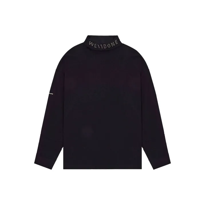 logo-print round-neck T-shirt Violett