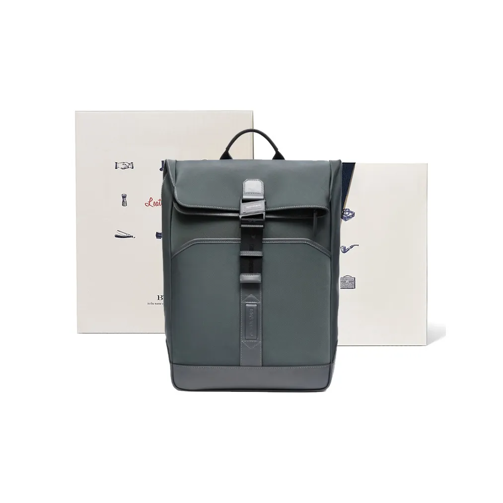 BVP Ткань с коровьей кожей большой объем 16 дюймов сумка для ноутбука рюкзак стандартный унисекс сосново-серый обсидиановый черный