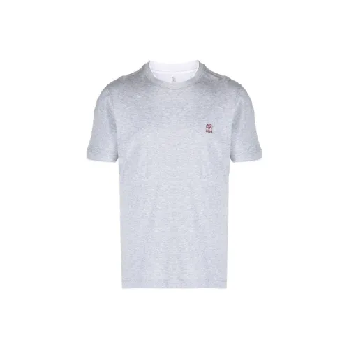 Brunello Cucinelli Серые Мужские Рубашки