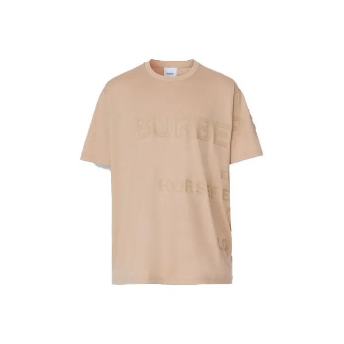 Burberry T-рубашка мужская мягкая рыжевато-коричневая