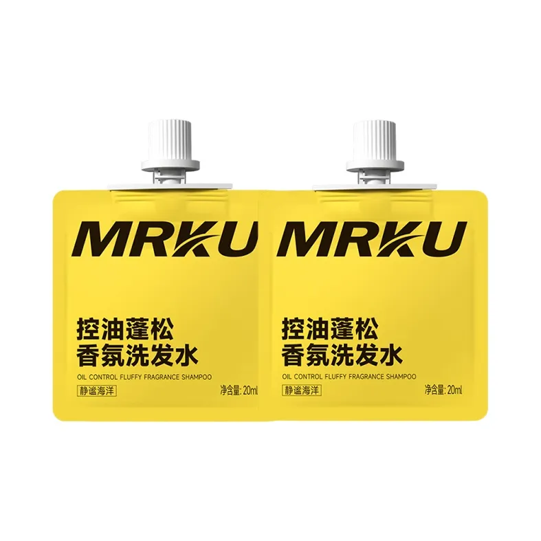MRKU Oil Control FLUFFY Шампунь Контроль пушистости Облегчение зуда Сглаживание Анти-разрыв 20 мл*2