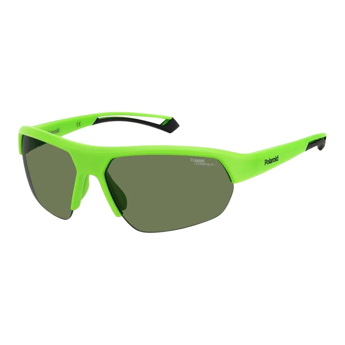 Polaroid Polycarbonate Irregular Shape Sunglasses Unisex Green
