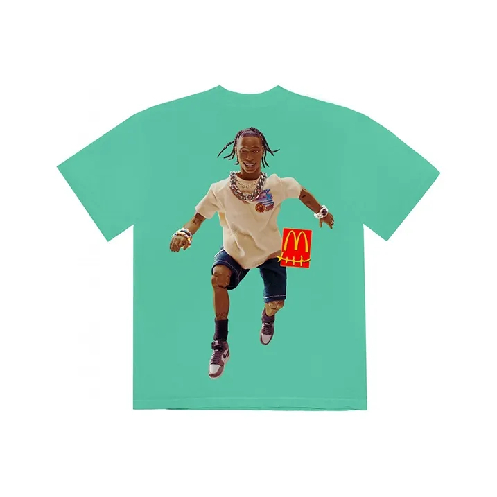Mcdonald's X Travis Scott T Shirts Unisex Green