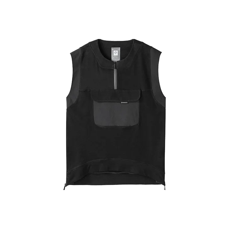 NORVINCY Breathable Solid Color 100% Cotton Sleeveless Cycling T Shirt Unisex