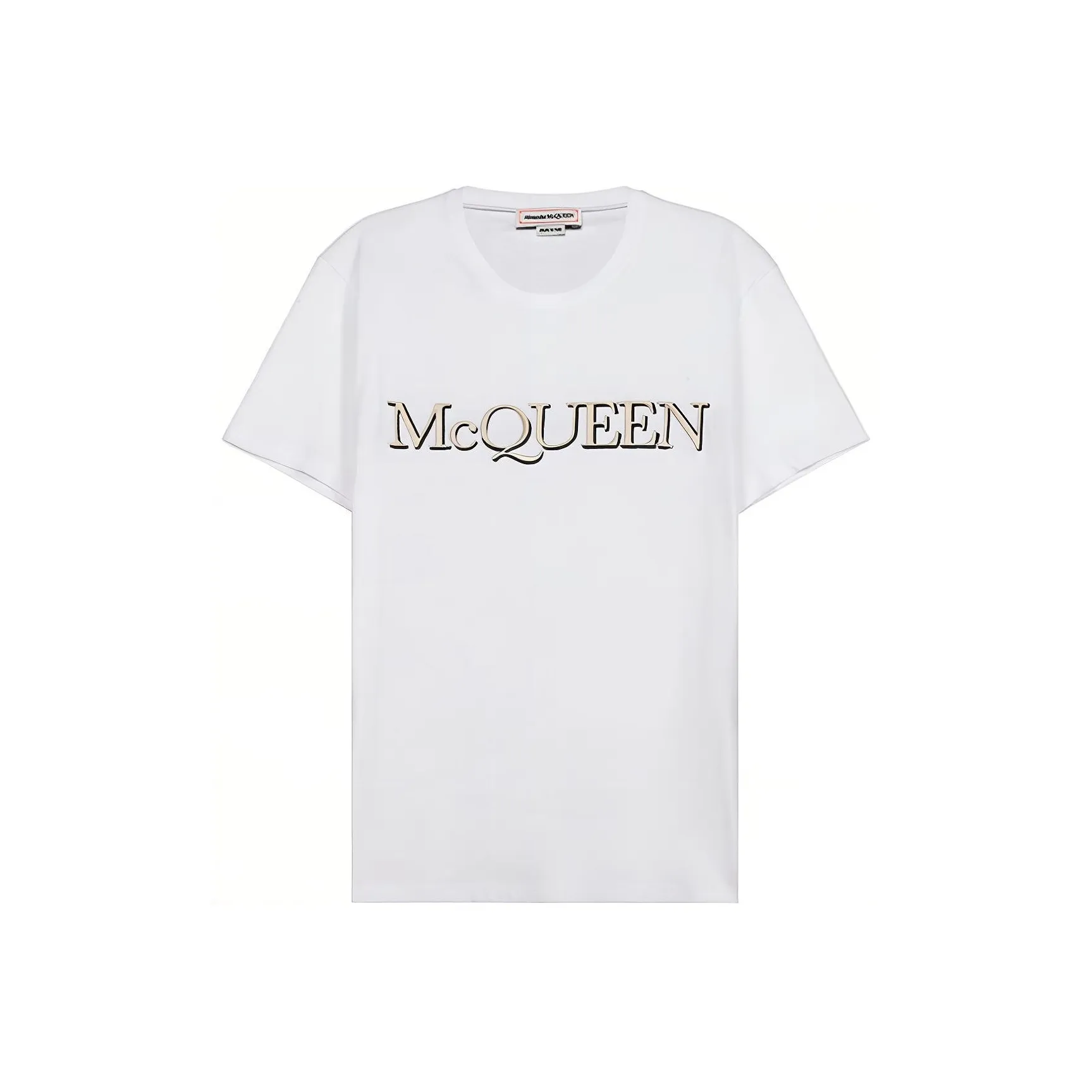 Alexander McQueen Стандартная футболка мужская белого цвета