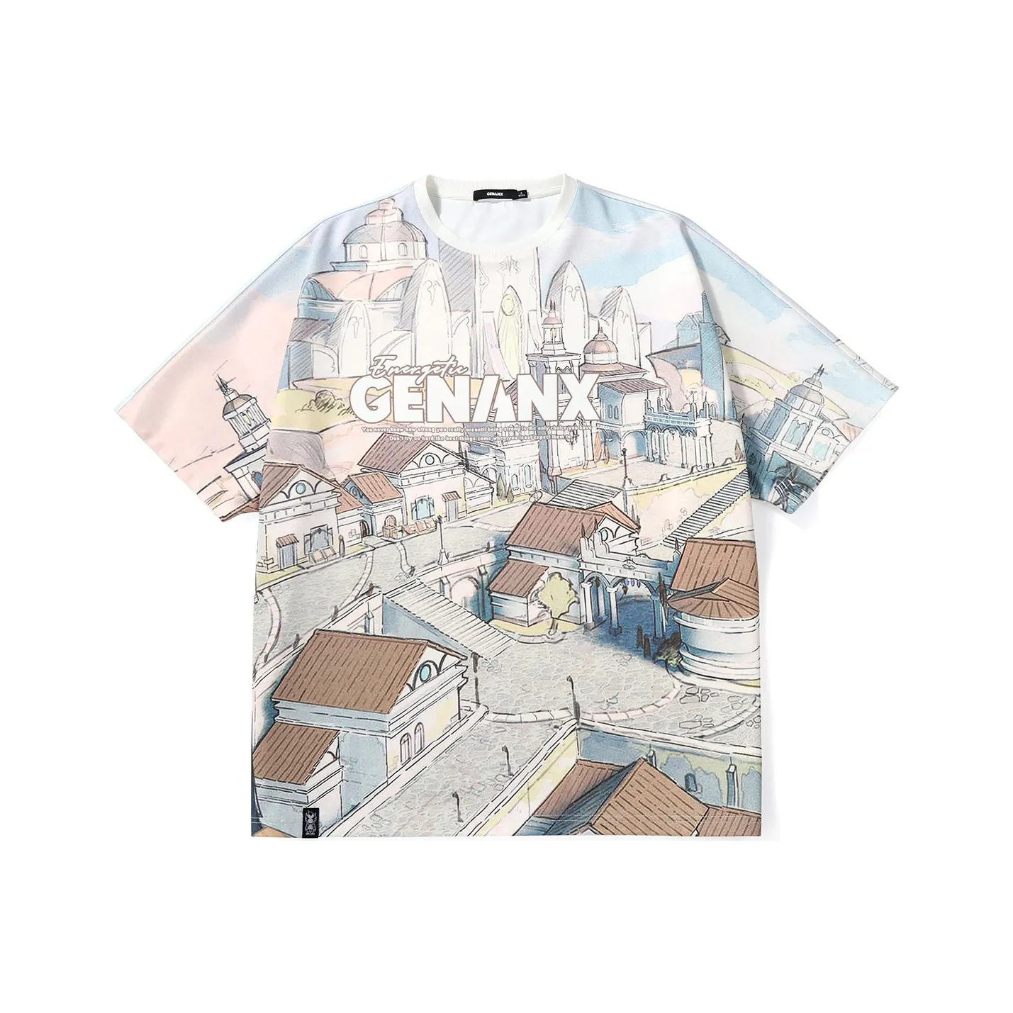 GENANX Индивидуальный принт унисекс футболки