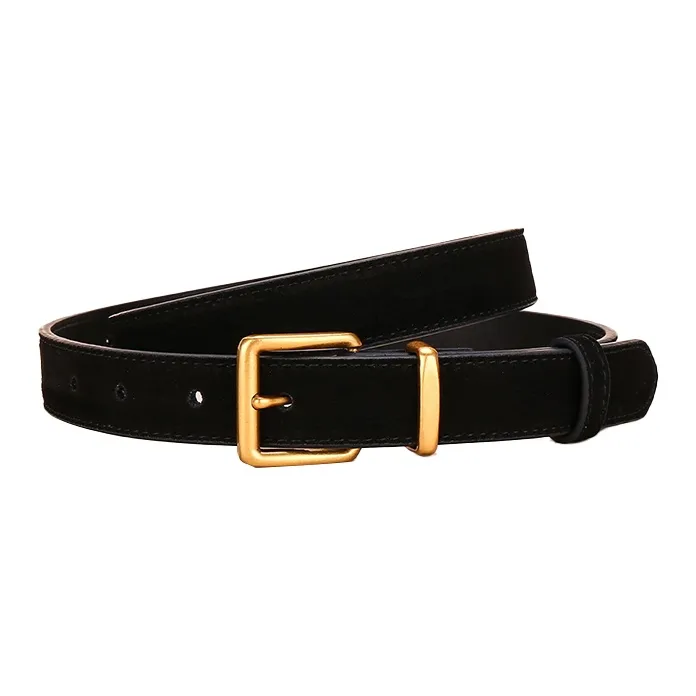 Lanza Cow Leather Belts Women's Width 2.5cm