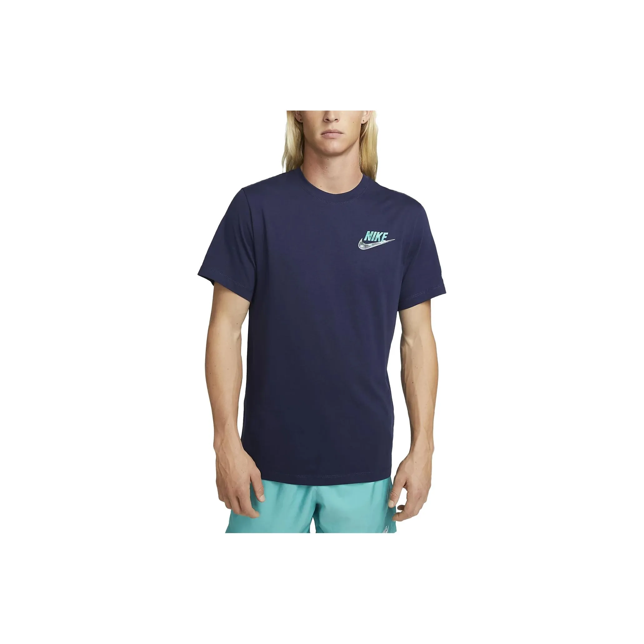Nike T Shirts Men's Dark Blue