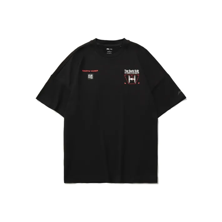 Star Wars X LINING Sports Fashion Collection T Shirts Men's Black
