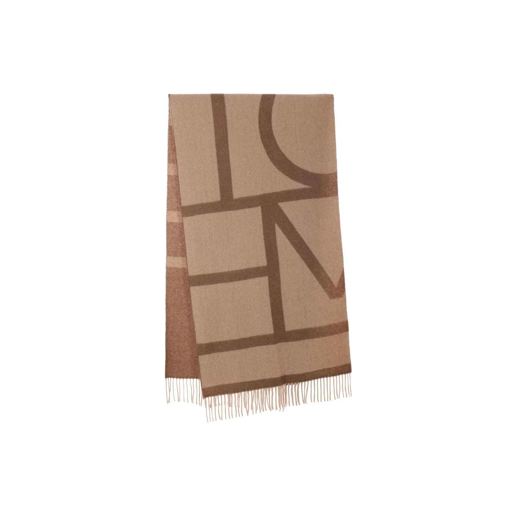 TOTEME Wool Knit Шарфы Унисекс Коричневый