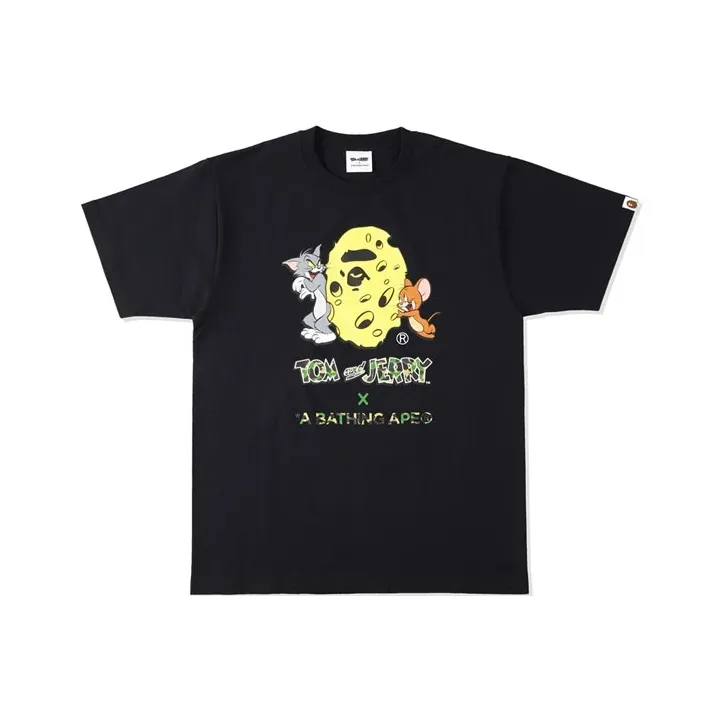 A BATHING APE x TOM AND JERRY Ape Head Series T Shirt Men's