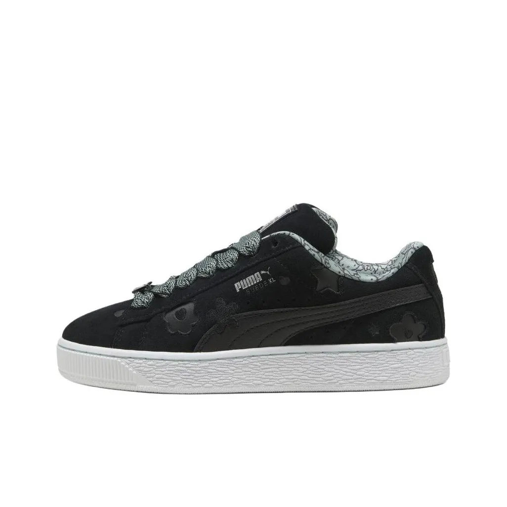 HELLO KITTY & FRIENDS x PUMA Suede XL Low Top Skateboard Shoes Women's Black