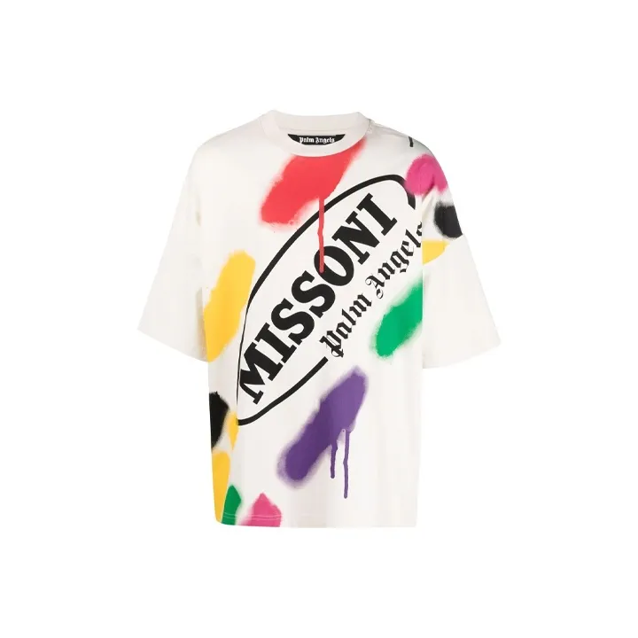 PALM ANGELS Белая Мужская Футболка