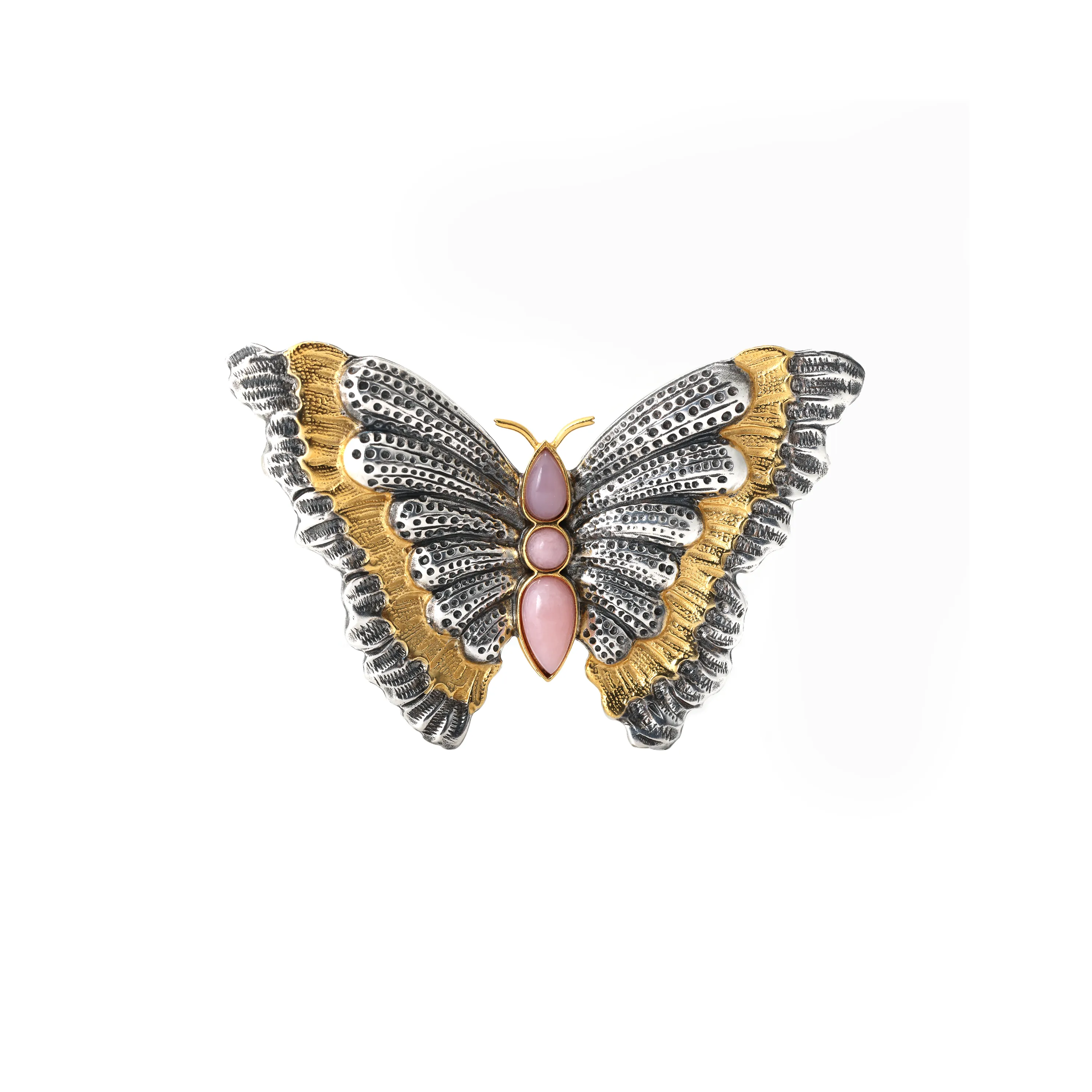 BUCCELLATI Opal Silver Brooches Unisex Silver