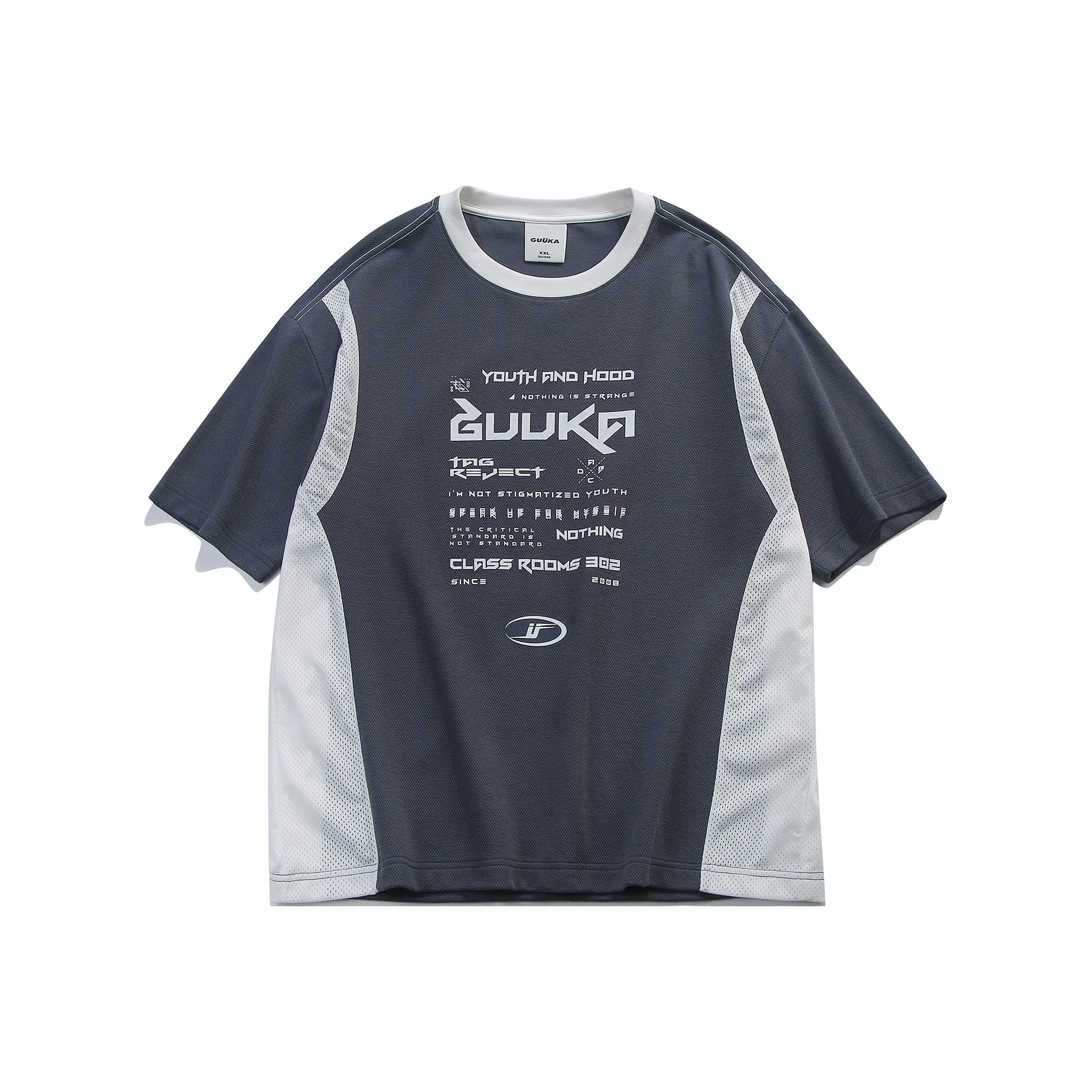 Guuka Темно-серый Мужская T-рубашка