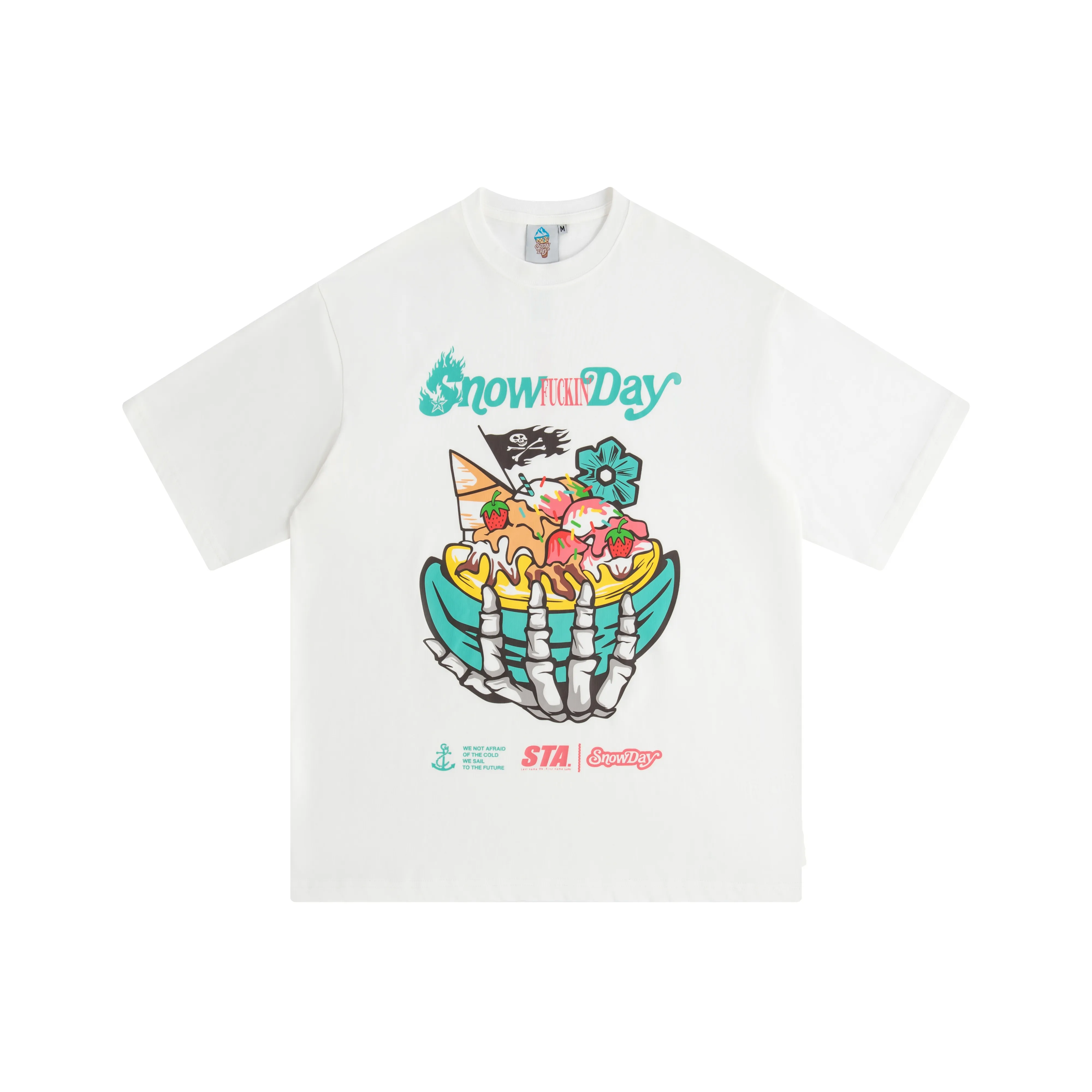 Snowday Белая Унисекс Футболка